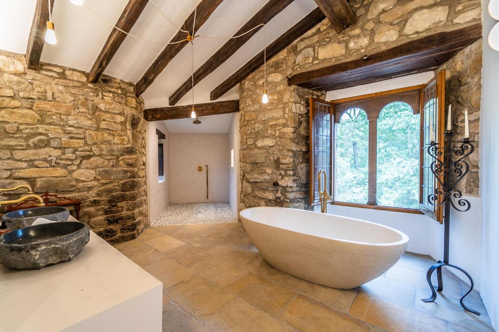 Villa Castell In Girona Sant Miquel de Campmajor Exterior foto
